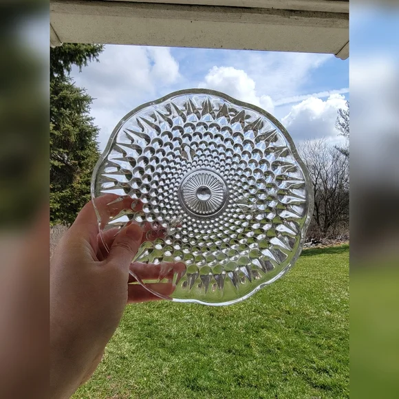 Vintage Anchor Hocking Glass Footed Candy Dish - Picture 4 of 5